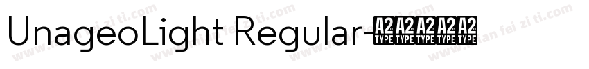 UnageoLight Regular字体转换